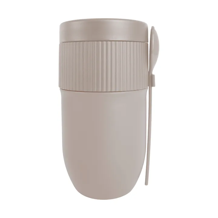 Ted 보온 요구르트 머그 스푼 포함 - Beige Pantone Warm gray 3C, 32 cl - Sagaform | 사가폼
