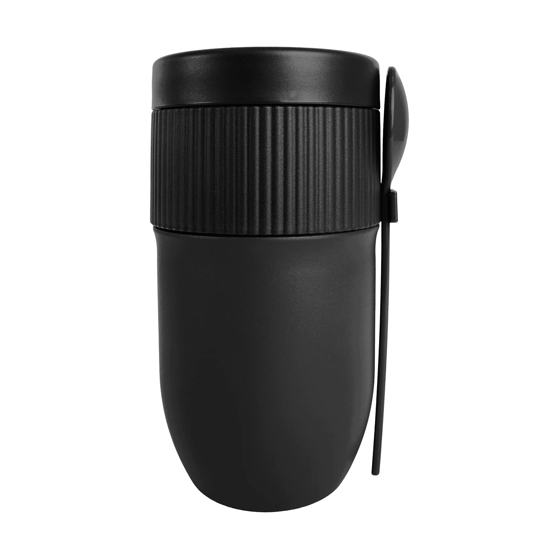 Ted 보온 요구르트 머그 스푼 포함, Black, 32 cl Sagaform | 사가폼