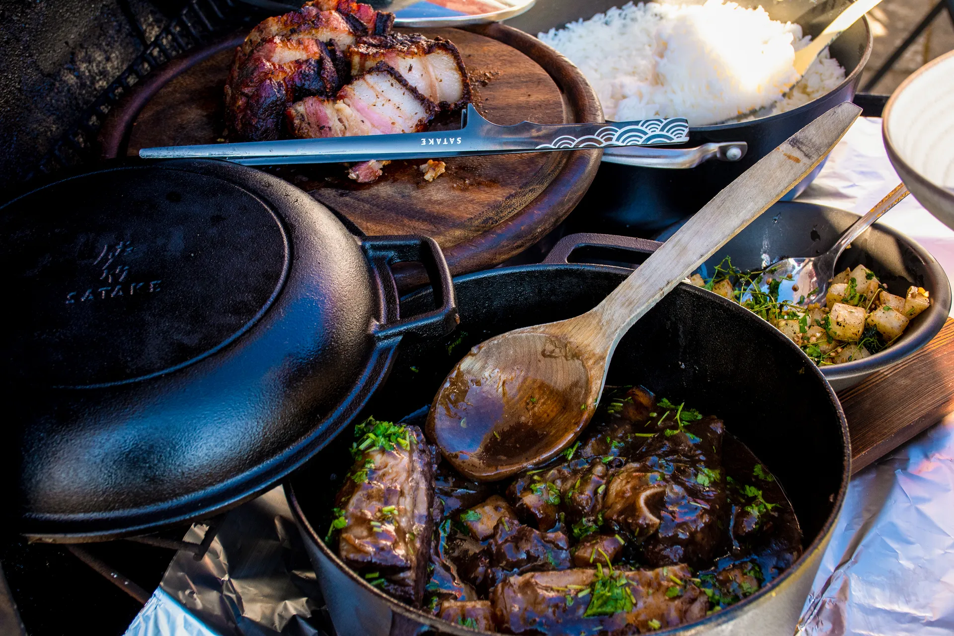 주철 팟 & 덮개, Ø26 cm Satake | 사타케