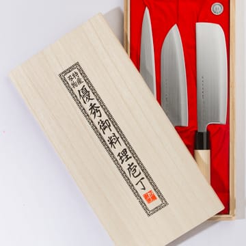 사타케 호우초 칼 세트 나키리, 사시미, 산토쿠 - 3 pieces - Satake | 사타케