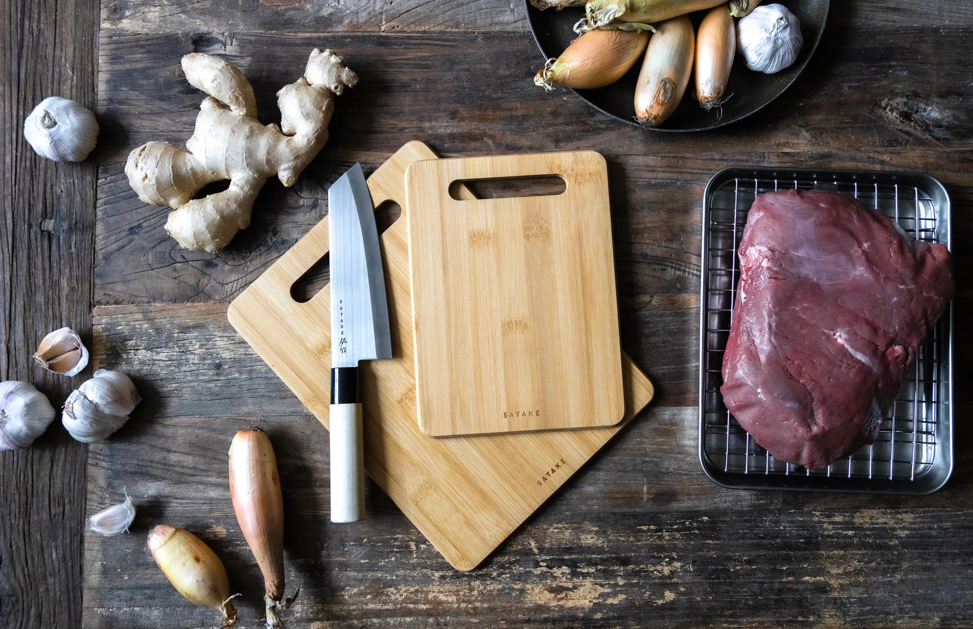 사타케 도마, Bamboo, 2 pieces Satake | 사타케