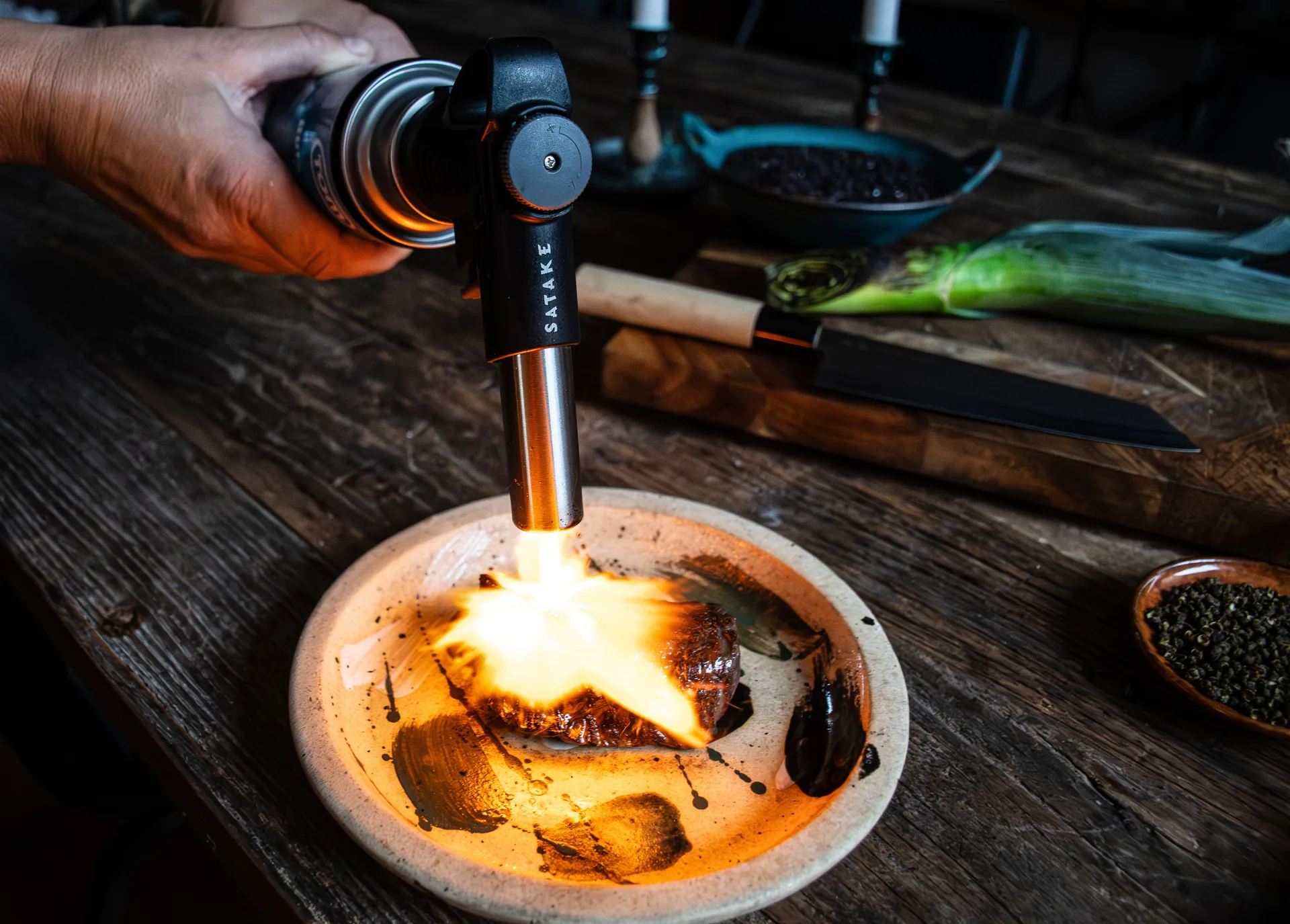 사타케 버너용 가스통 노즐, Black Satake | 사타케