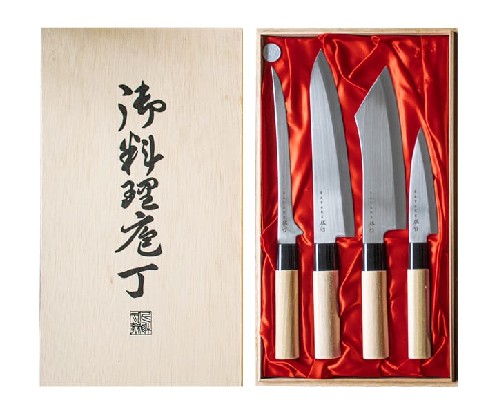 나이프 세트 in 발사 박스 22x38 cm, 4 pieces Satake | 사타케