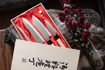 나이프 세트 in 발사 박스 22x38 cm - 4 pieces - Satake | 사타케