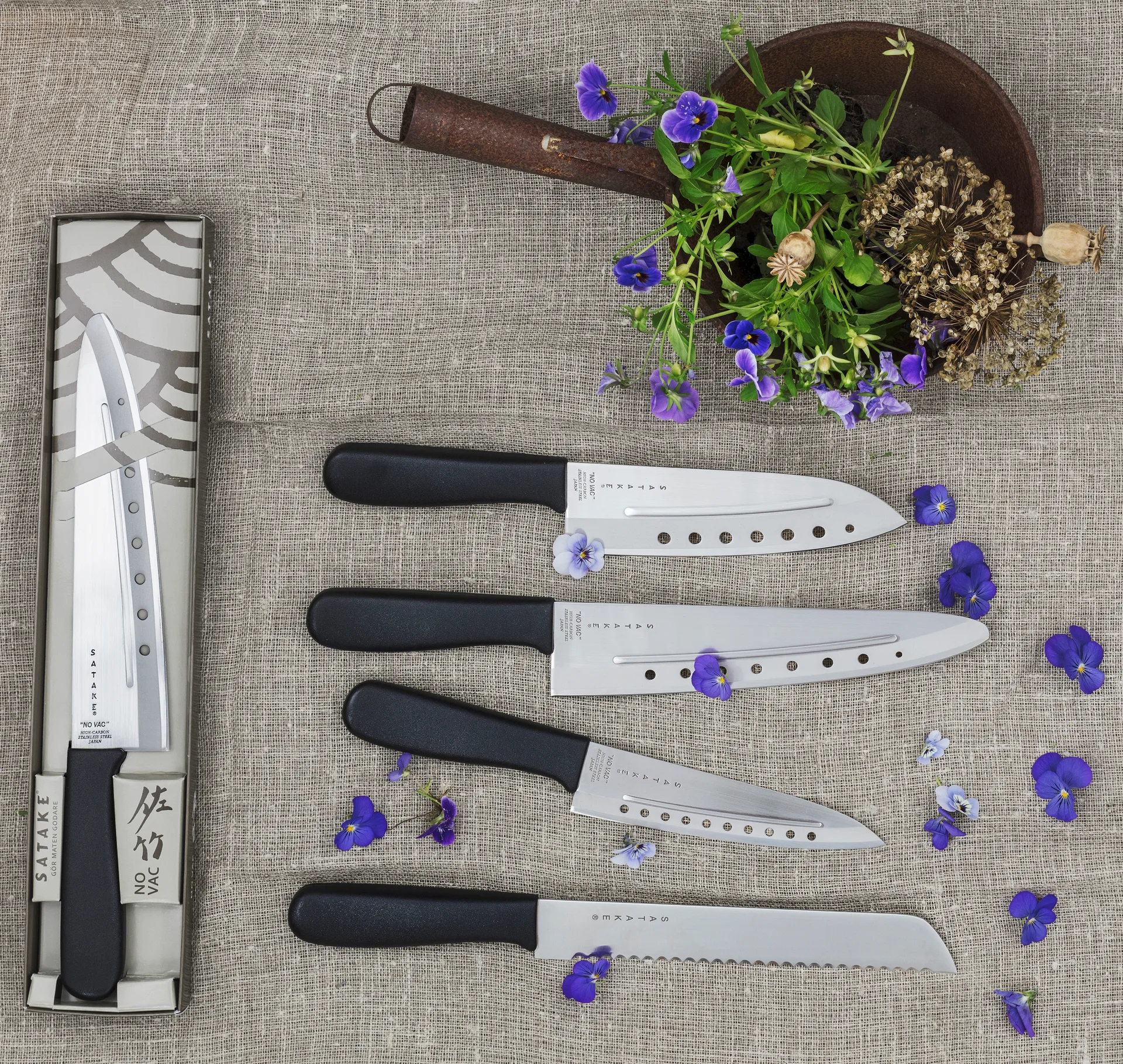 사타케 No Vac 올라운드 나이프, 17 cm Satake | 사타케