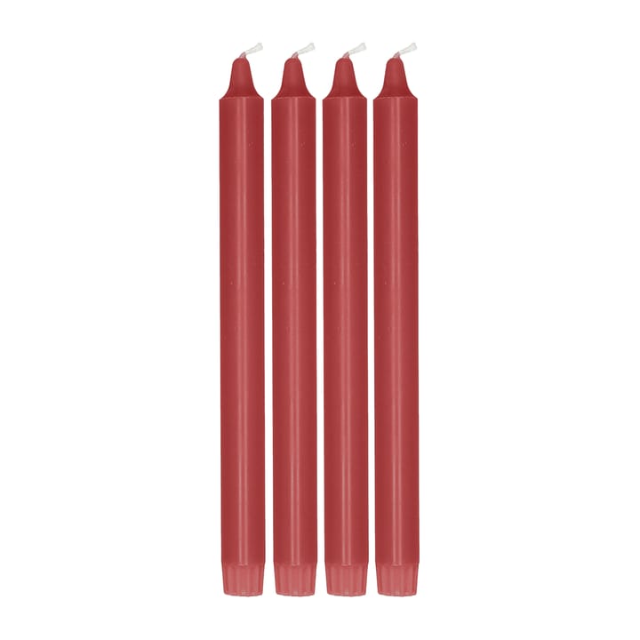 앰비언스 테이퍼드 캔들 4개 세트 27 cm - Dark red - Scandi Essentials | 스칸디 에센셜