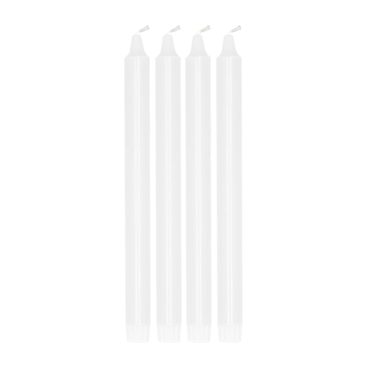 앰비언스 테이퍼드 캔들 4개 세트 27 cm - White - Scandi Essentials | 스칸디 에센셜