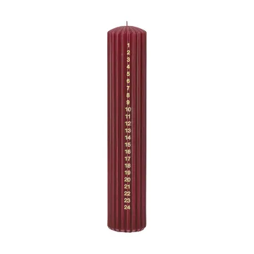 Awaiting 캘린더 캔들 - Deep wine, 25 cm - Scandi Essentials | 스칸디 에센셜