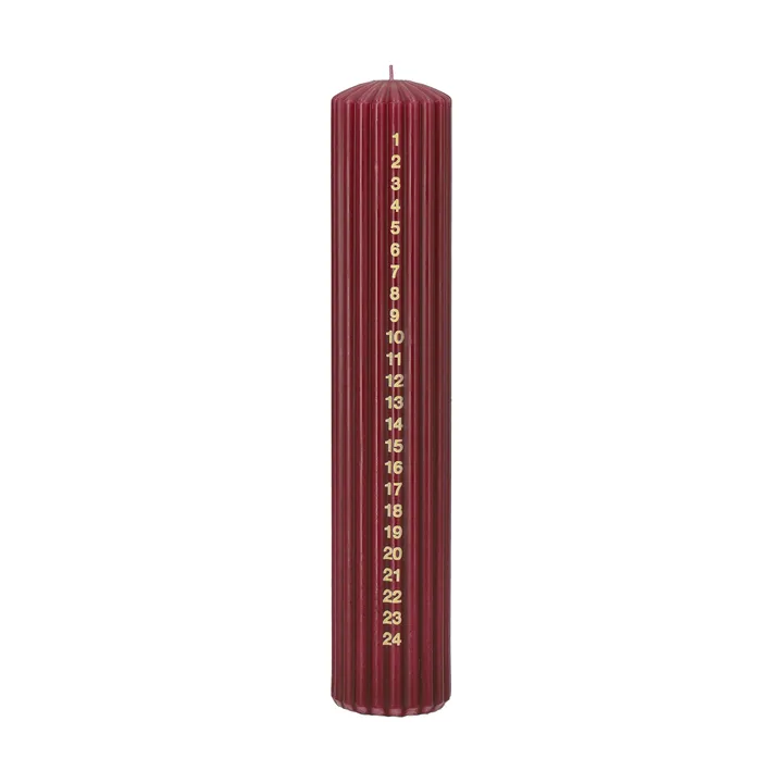 Awaiting 캘린더 캔들 - Deep wine, 25 cm - Scandi Essentials | 스칸디 에센셜