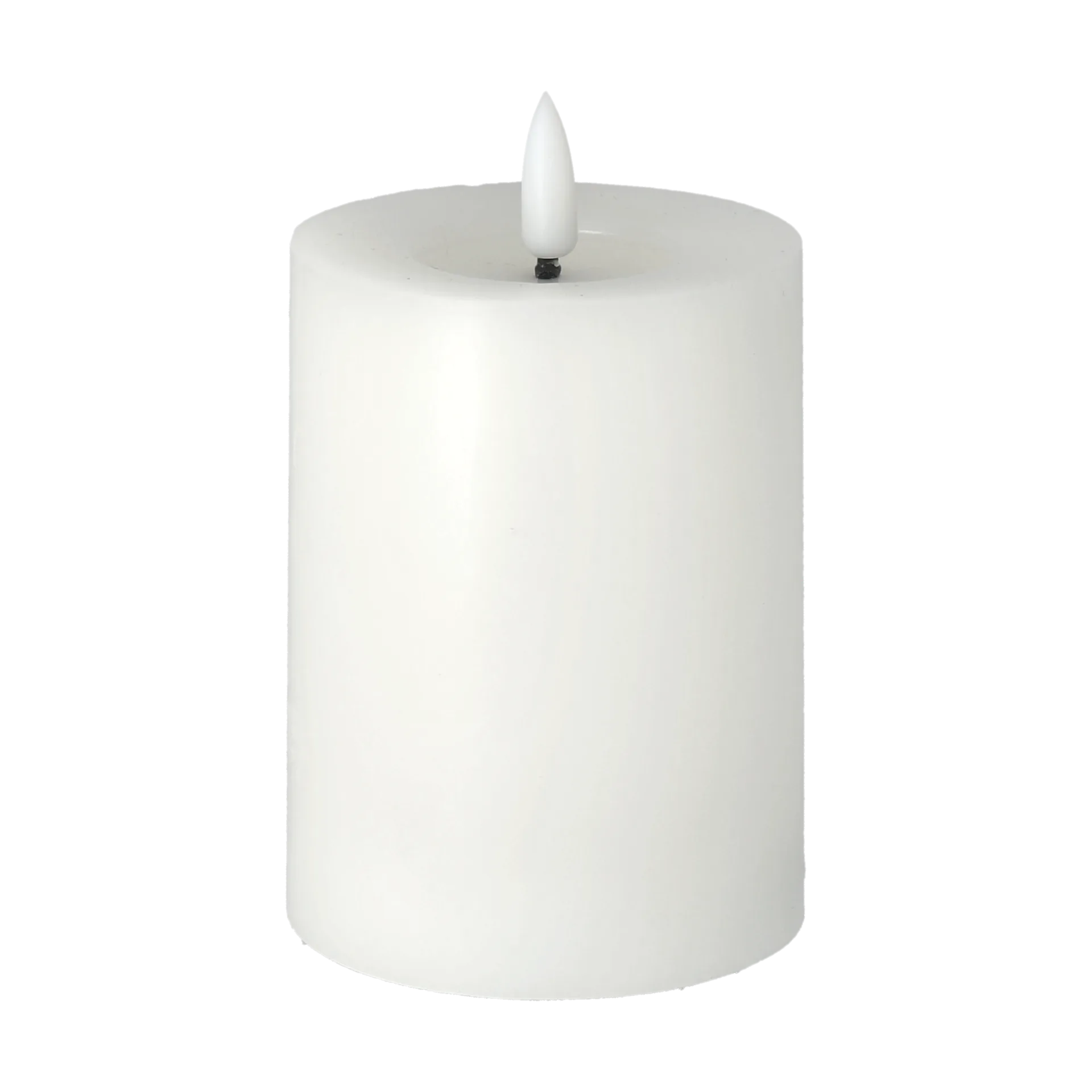 Bright Melt block candle LED 12,5 cm, White Scandi Essentials | 스칸디 에센셜