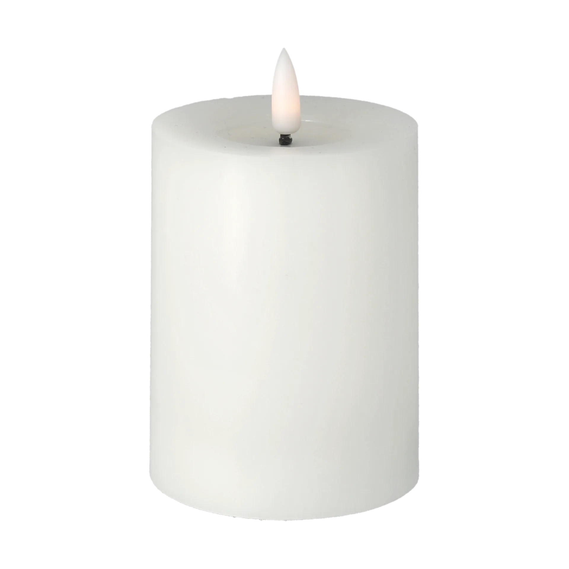 Bright Melt block candle LED 12,5 cm, White Scandi Essentials | 스칸디 에센셜