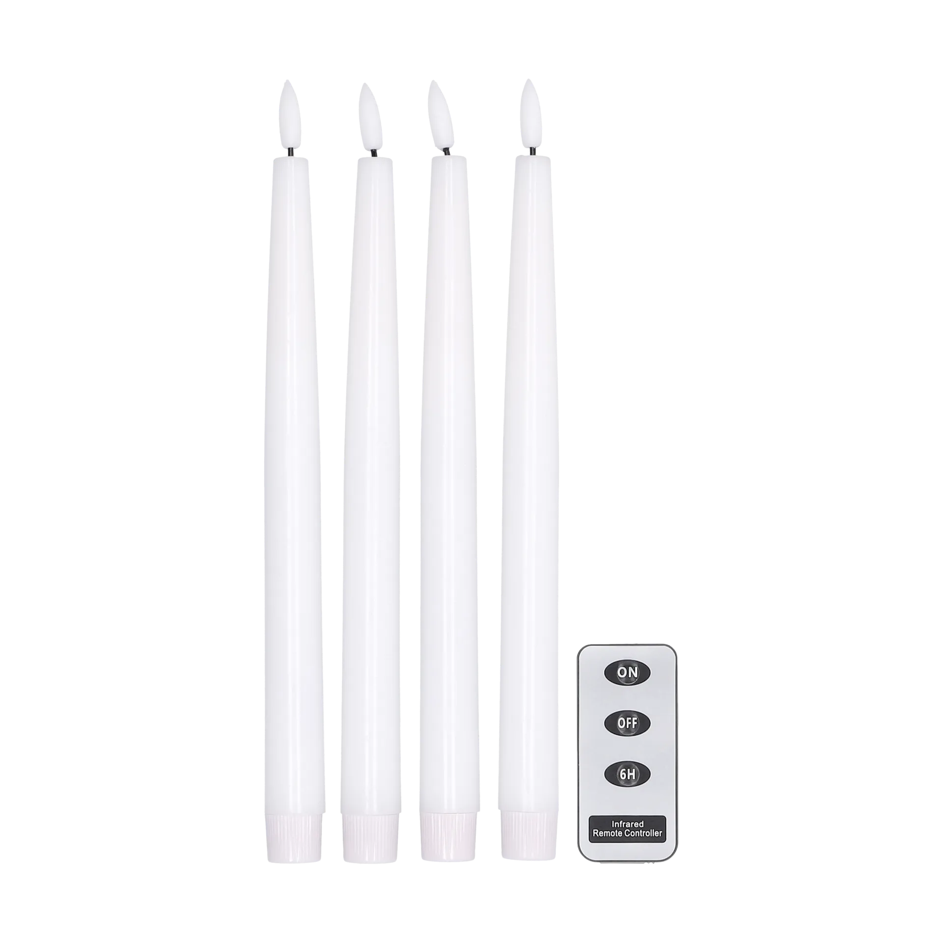 브라이트 LED-캔들 28.5 cm 4개 세트 & 리모컨 , White Scandi Essentials | 스칸디 에센셜