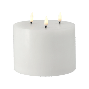 브라이트 멜트 블록 캔들 LED 3윅 13 cm - White - Scandi Essentials | 스칸디 에센셜