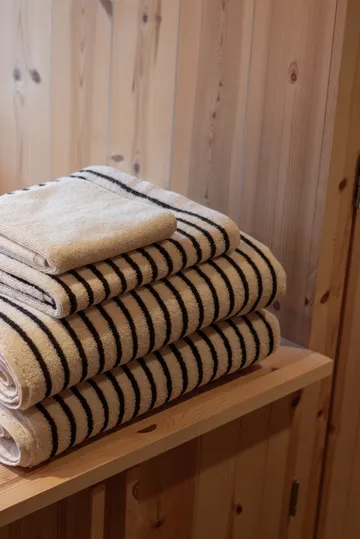 드리프트 바스 타월 100x150 cm 2개 세트 - 화이트-블랙 - Scandi Living | 스칸디리빙