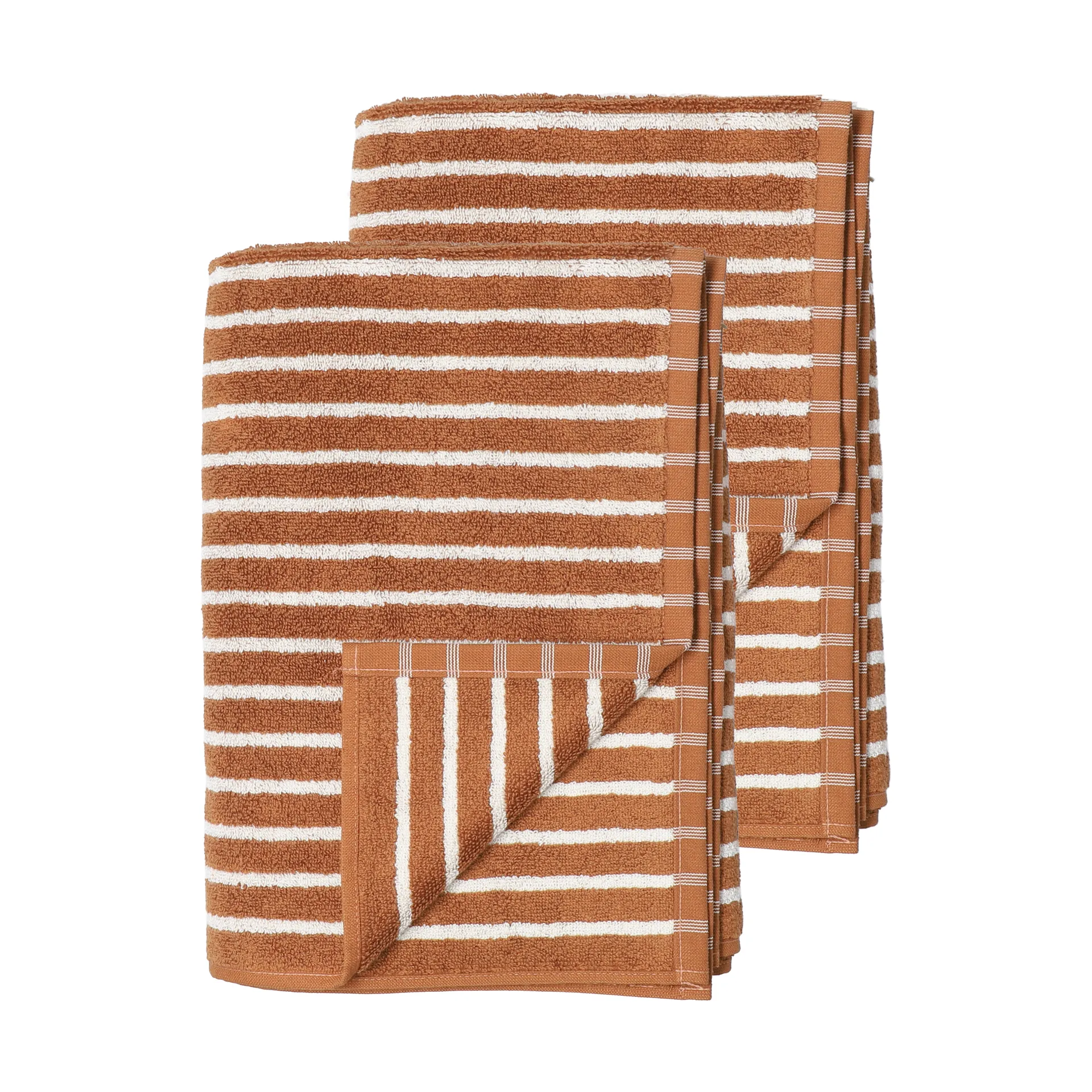 드리프트 바스 타월 100x150 cm, Brown-white Scandi Living | 스칸디리빙