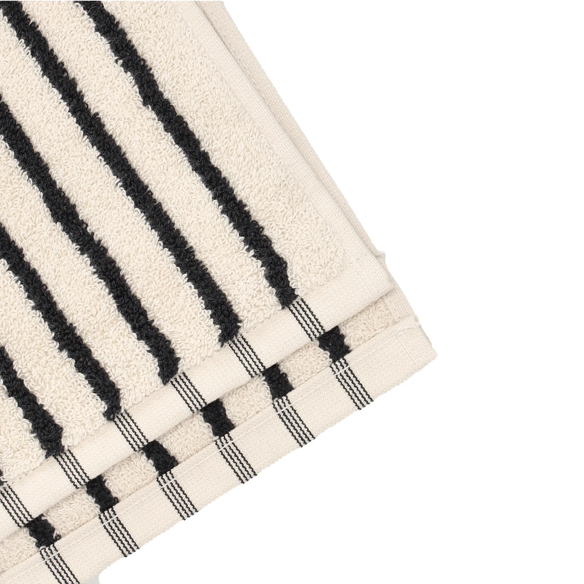 드리프트 바스 타월 100x150 cm, White-black Scandi Living | 스칸디리빙