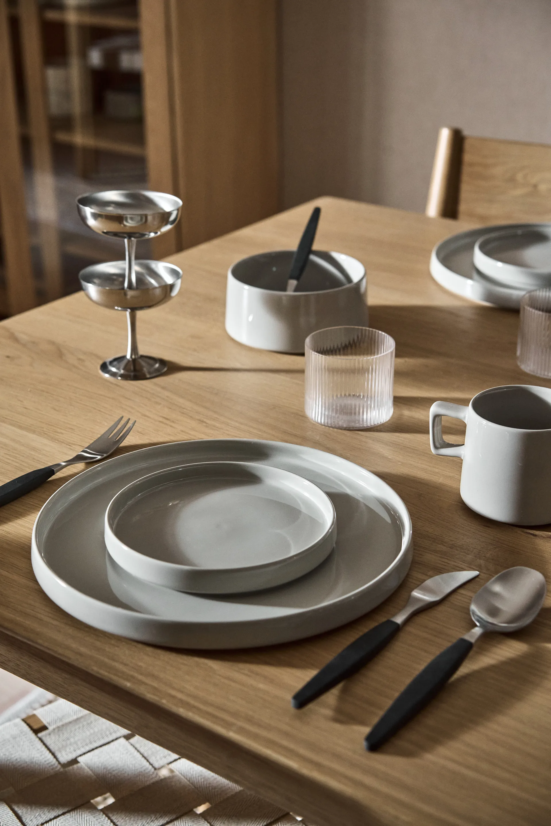 테이퍼 서빙 세트 12개 세트  - Light Grey,  Scandi Living