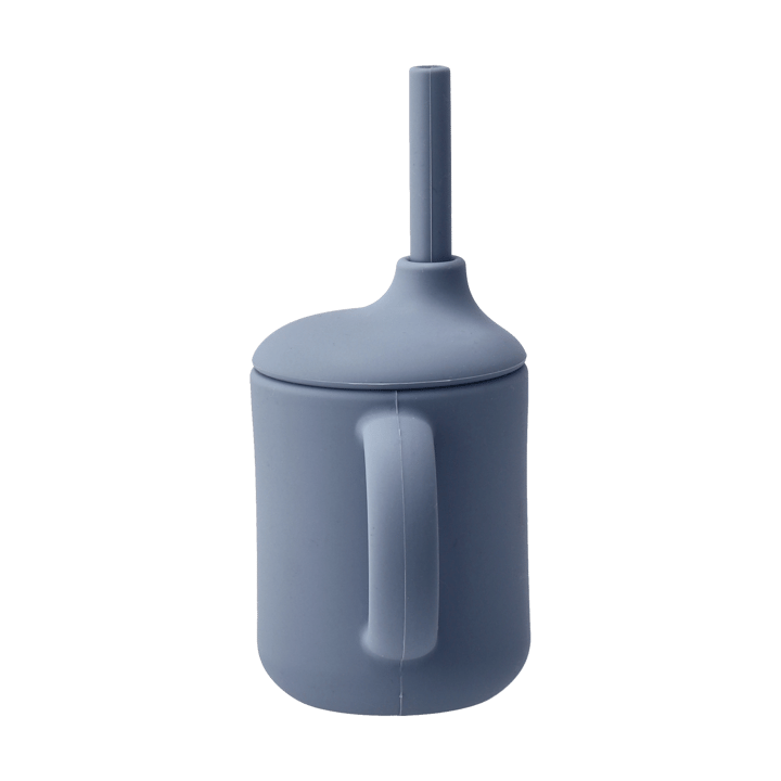 이둔 머그 실리콘 빨대 포함 120 ml, Blue Scandi Living | �스칸디리빙