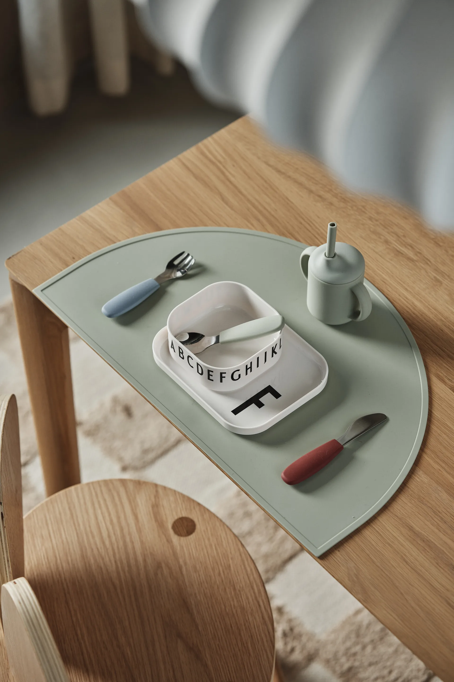 이둔 머그 실리콘 빨대 포함 120 ml, Green Scandi Living | 스칸디리빙