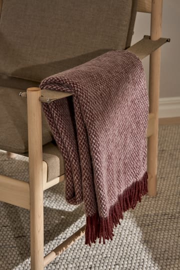 샌드스톤 울 스로우 130x180 cm - Burgundy - Scandi Living | 스칸디리빙