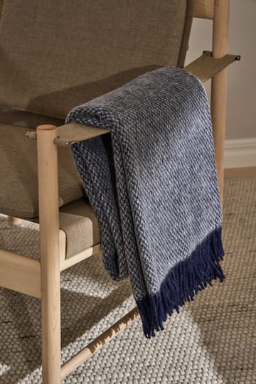 샌드스톤 울 스로우 130x180 cm - Indigo blue - Scandi Living | 스칸디리빙