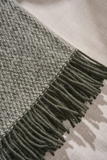 샌드스톤 울 스로우 130x180 cm - Khaki green - Scandi Living | 스칸디리빙