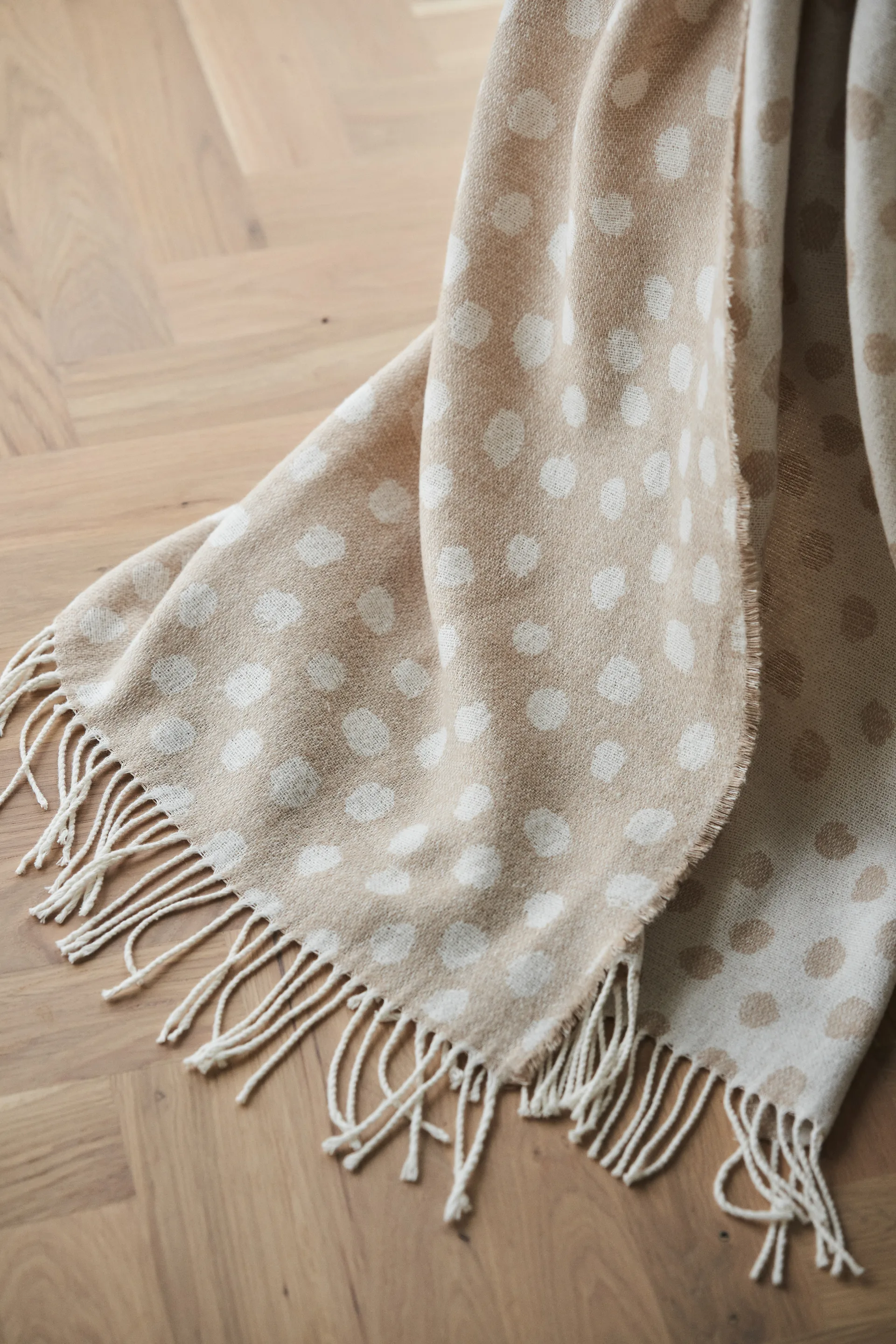드롭렛 코튼 스로우 130x185 cm, Beige Scandi Living | 스칸디리빙
