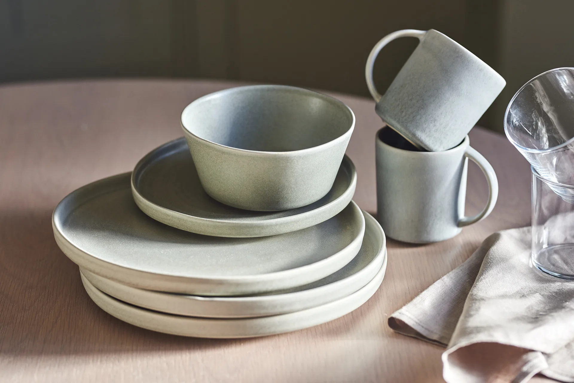 샌즈브로 보울 Ø15 cm 8개 세트 - 라이트 그레이 Scandi Living | 스칸디리빙