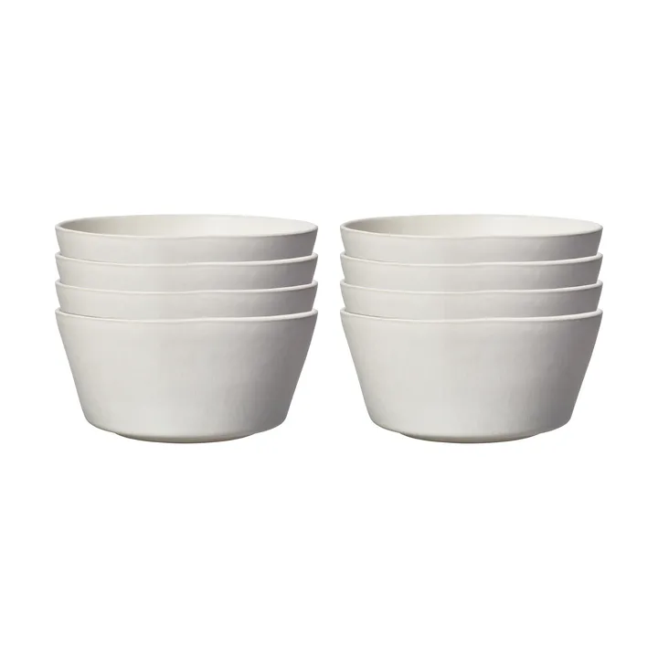 샌즈브로 보울 Ø15 cm 8개 세트 - 오프 화이트 - Scandi Living