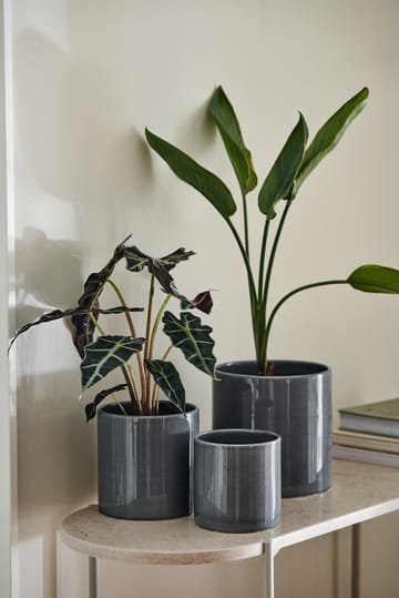 슬릭 화분 Ø15 cm - Charcoal - Scandi Living | 스칸디리빙