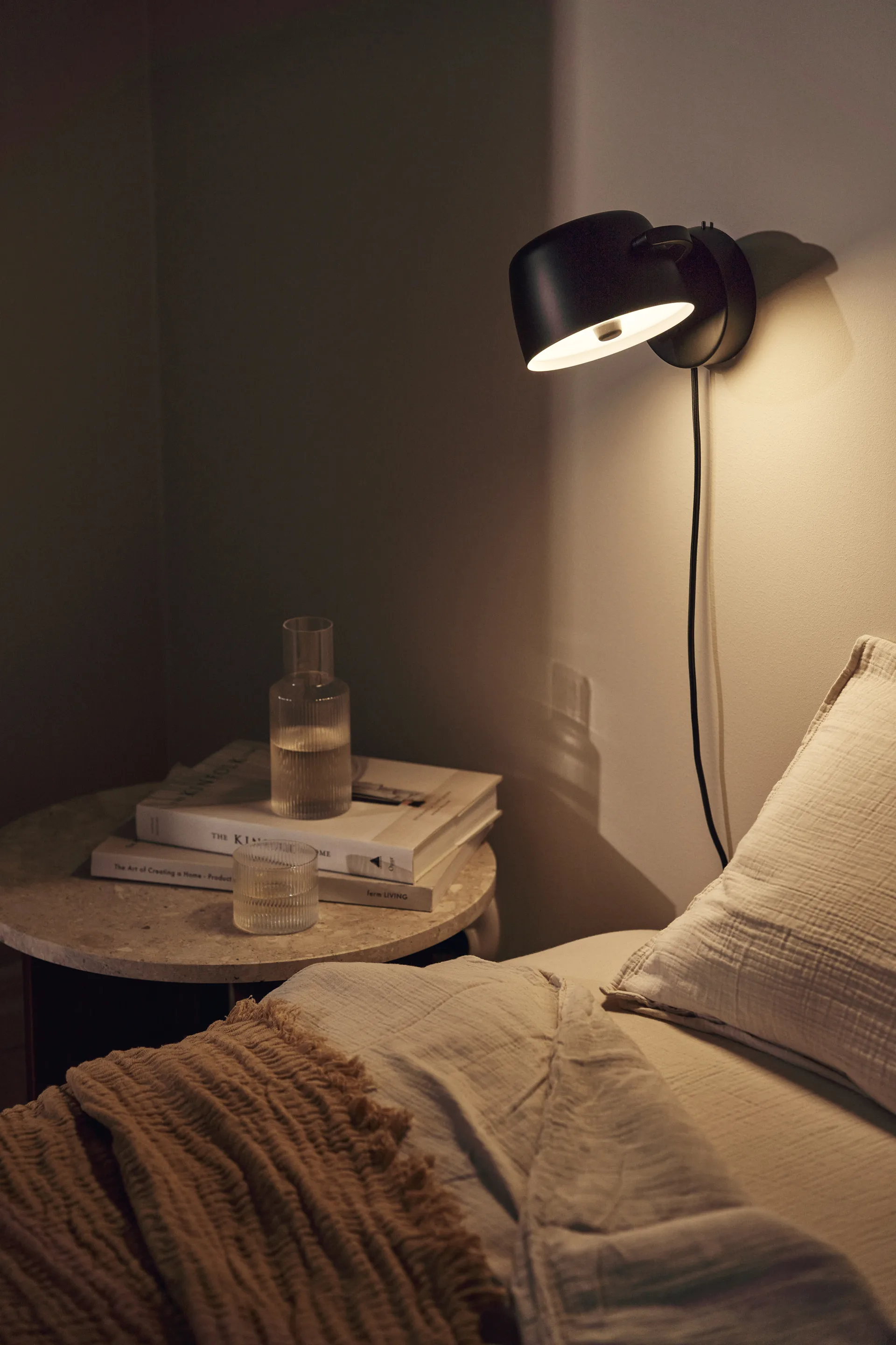 헤일로 벽 조명 Ø16 cm, Black Scandi Living | 스칸디리빙