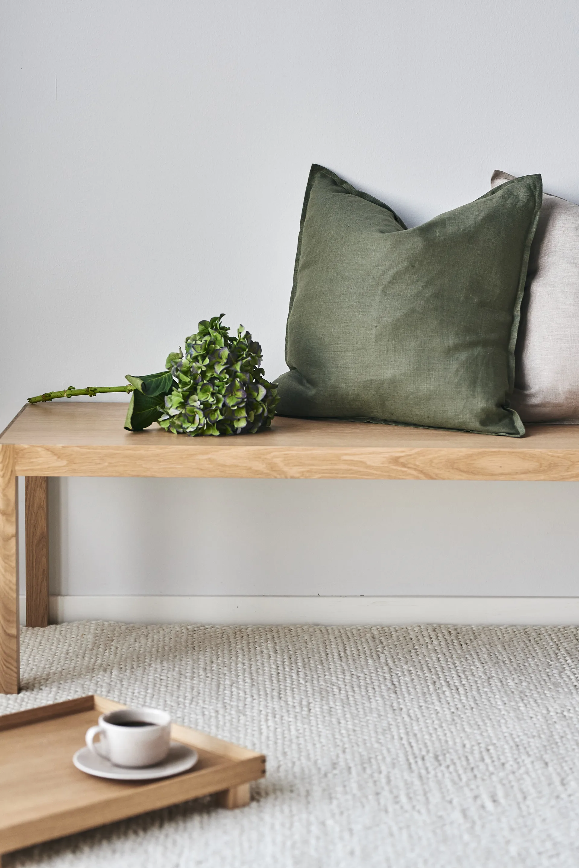 플록 울 러그 네추럴 화이트, 170x240 cm Scandi Living | 스칸디리빙