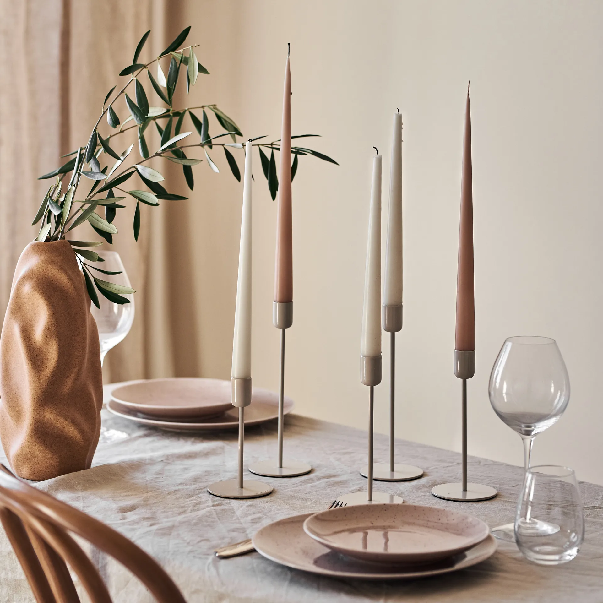 아크틱 캔들스틱 18 cm, Beige Scandi Living | 스칸디리빙