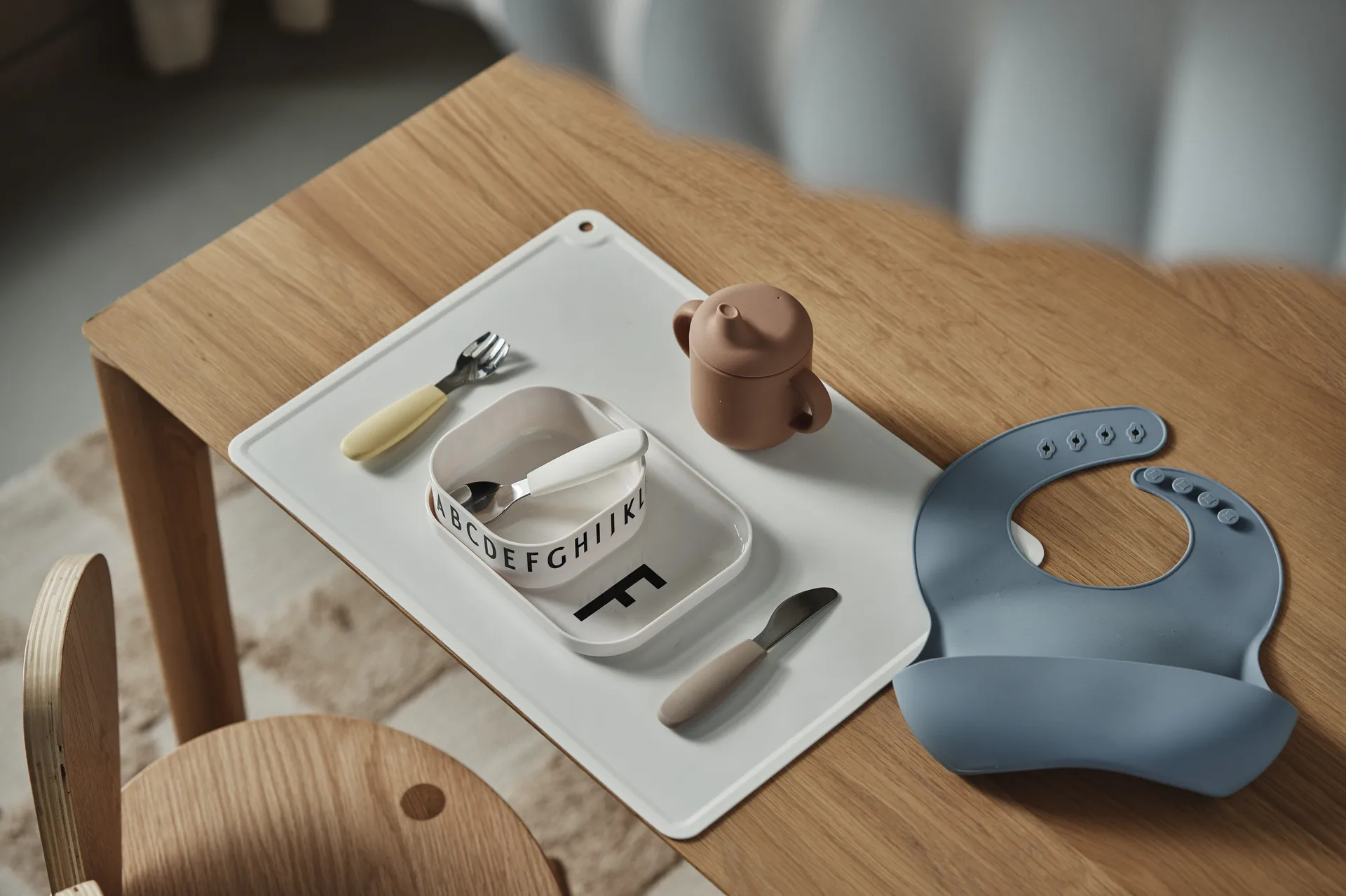 실리 실리콘 턱받이 2개 세트, Green-Blue Scandi Living | 스칸디리빙