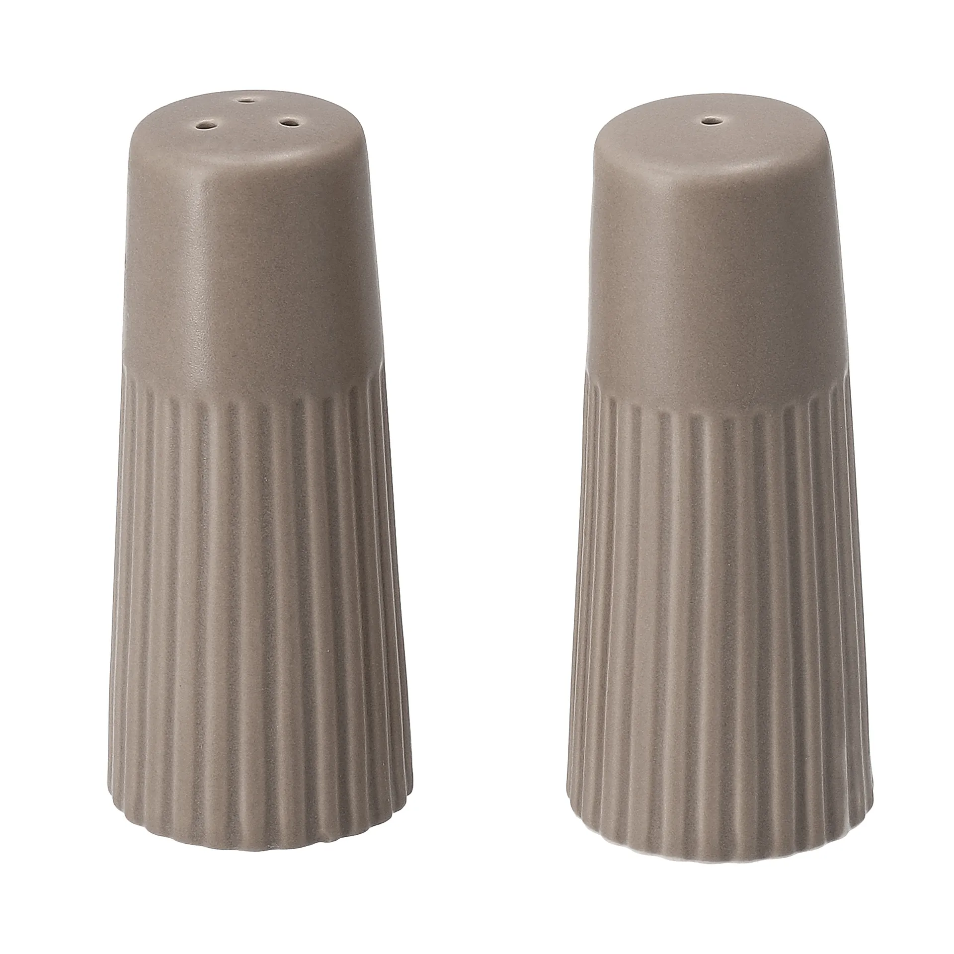 엣지 소금 & 후추통 2개 세트, Taupe, Ø3,8x8,7 cm Scandi Living | 스칸디리빙