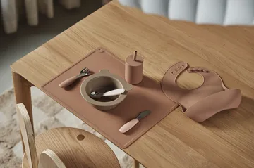 실리 실리콘 턱받이 2개 세트 - Vanilla-hazelnut - Scandi Living | 스칸디리빙