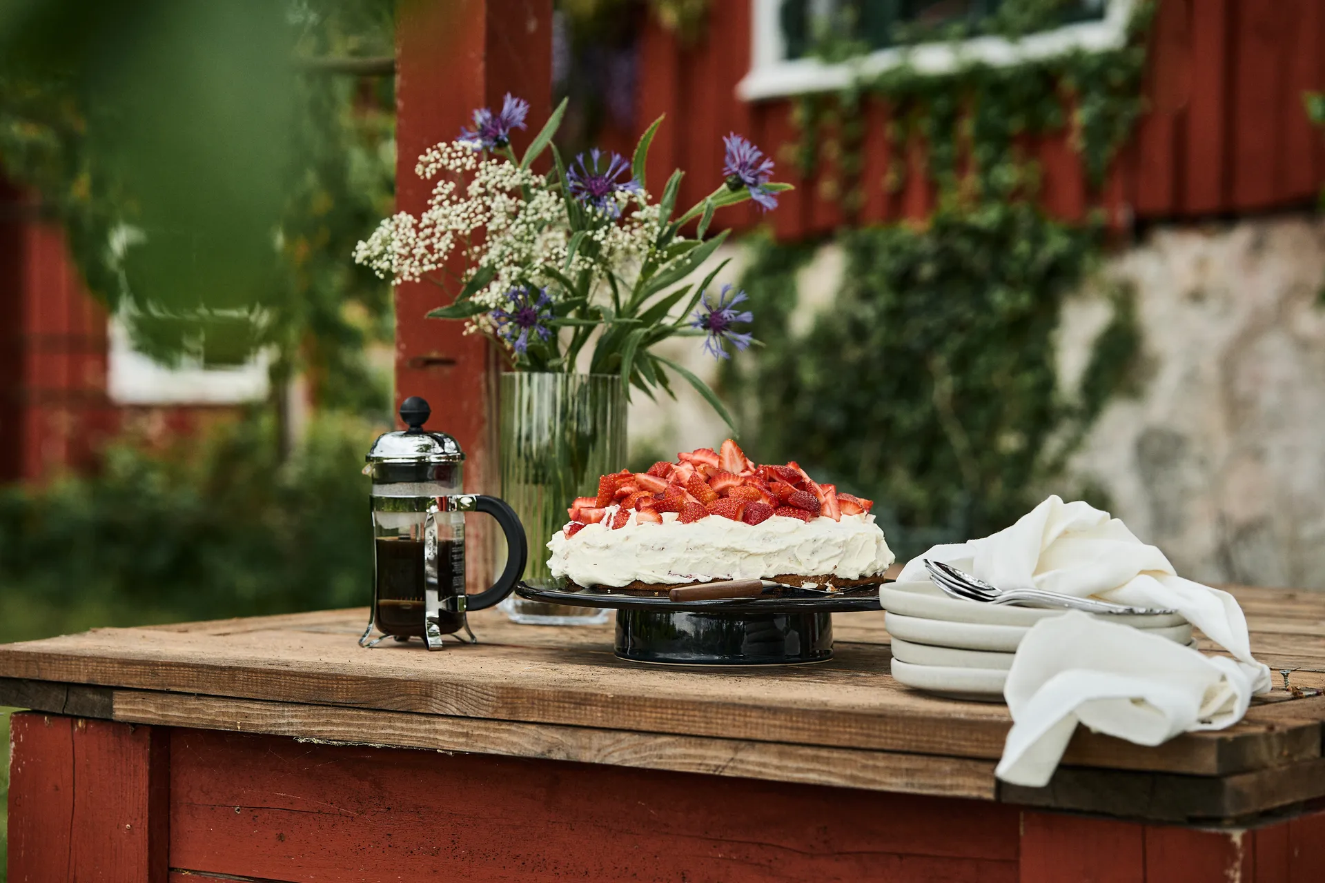 샌즈브로 스몰 플레이트 Ø20 cm 4개 세트 - 라이트 그레이 Scandi Living | 스칸디리빙