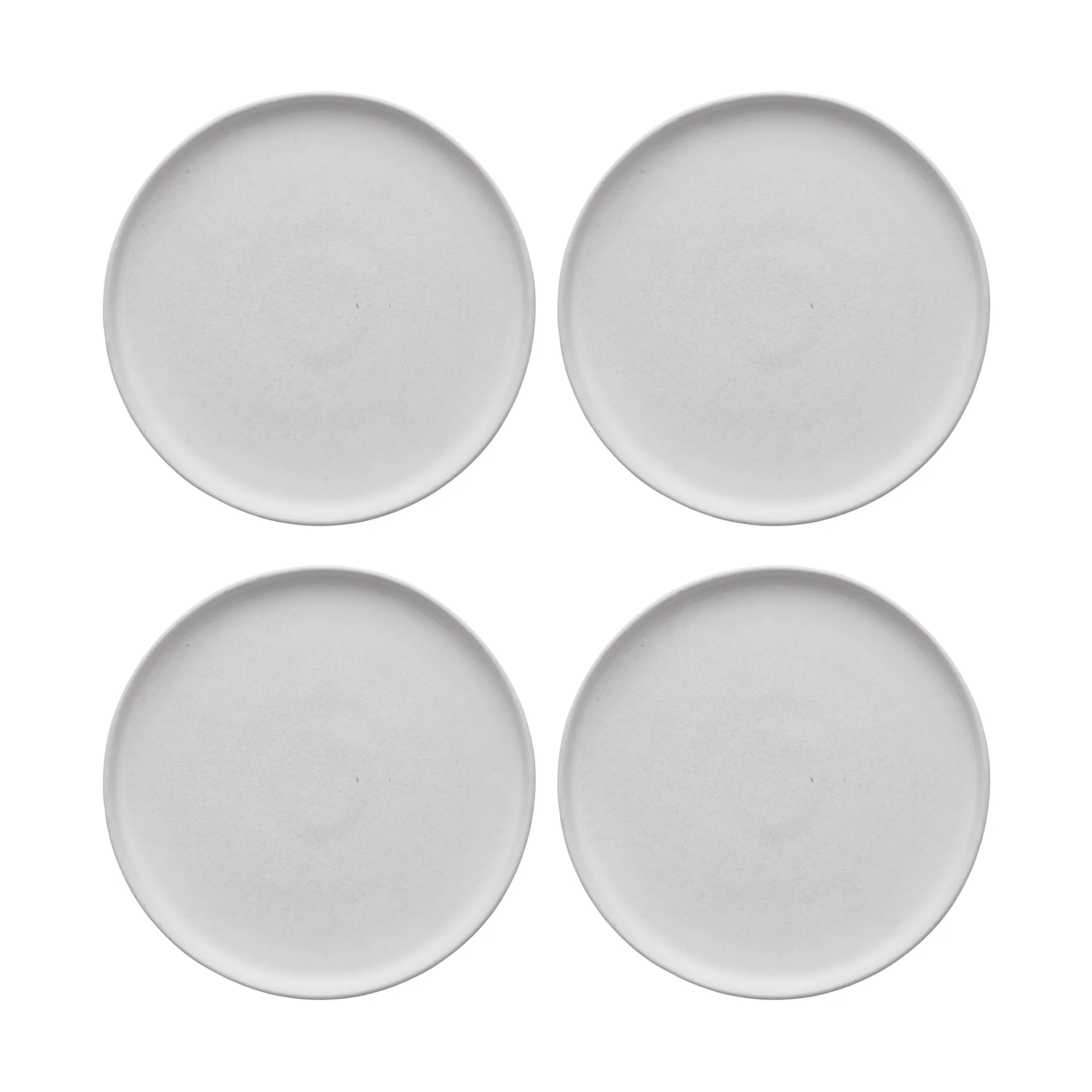 샌즈브로 스몰 플레이트 Ø20 cm 4개 세트 - 오프 화이트,  Scandi Living