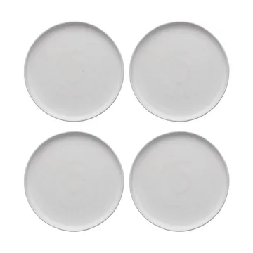 샌즈브로 스몰 플레이트 Ø20 cm 4개 세트 - 오프 화이트 - Scandi Living