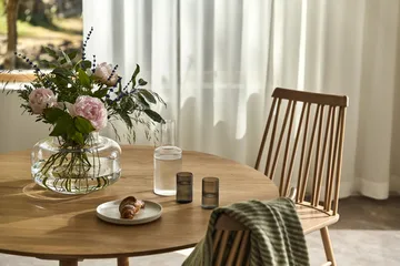 샌즈브로 스몰 플레이트 Ø20 cm 4개 세트 - 오프 화이트 - Scandi Living
