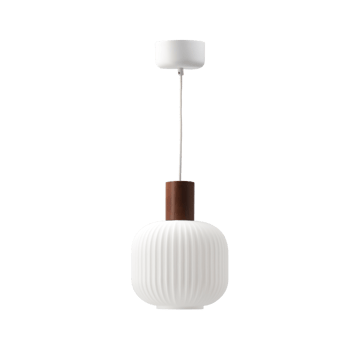 페어 펜던트 조명 Ø20 cm - Frosted glass-dark stained ash - Scandi Living | 스칸디리빙