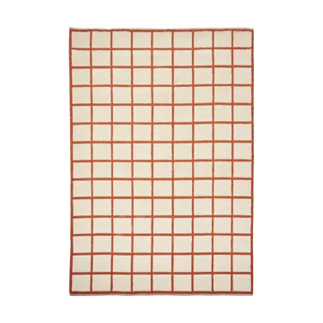 패스처 울 러그 네추럴 화이트/러스트 - 200x300 cm - Scandi Living | 스칸디리빙