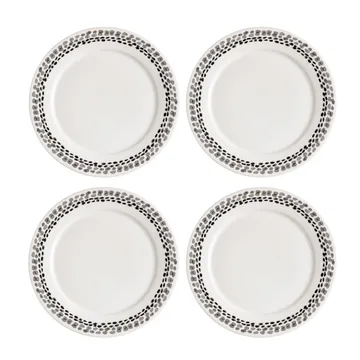 클라페스텐 사이드 플레이트 21 cm 4팩 - black and white - Scandi Living | 스칸디리빙