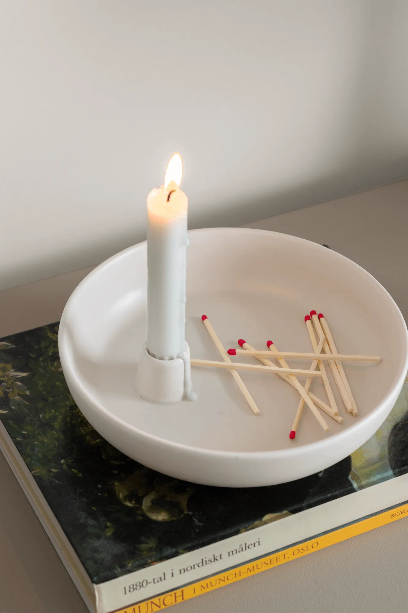 밸리 캔들스틱 Ø21 cm, White Scandi Living | 스칸디리빙