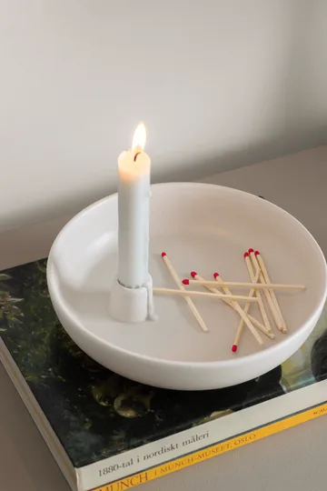 밸리 캔들스틱 Ø21 cm - White - Scandi Living | 스칸디리빙