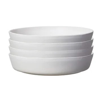 샌즈브로 파스타 플레이트 Ø23 cm 4개 세트 - 오프 화이트 - Scandi Living