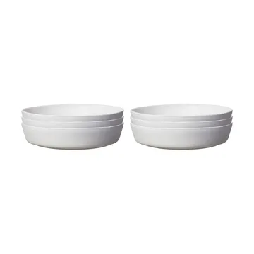 샌즈브로 파스타 플레이트 Ø23 cm 6개 세트 - 오프 화이트 - Scandi Living