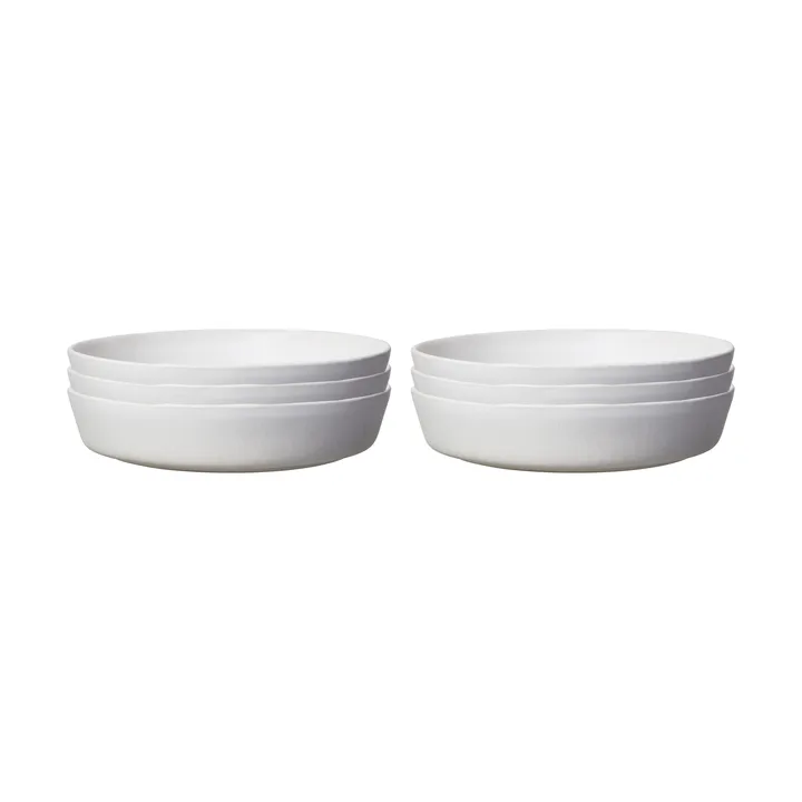 샌즈브로 파스타 플레이트 Ø23 cm 6개 세트 - 오프 화이트 - Scandi Living