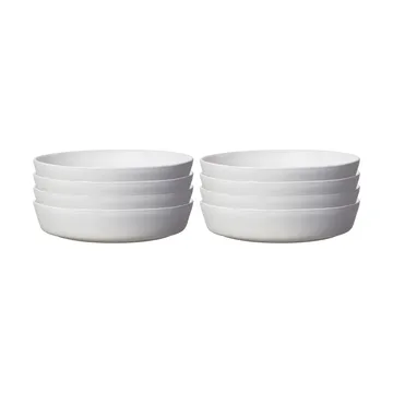 샌즈브로 파스타 플레이트 Ø23 cm 8개 세트 - 오프 화이트 - Scandi Living