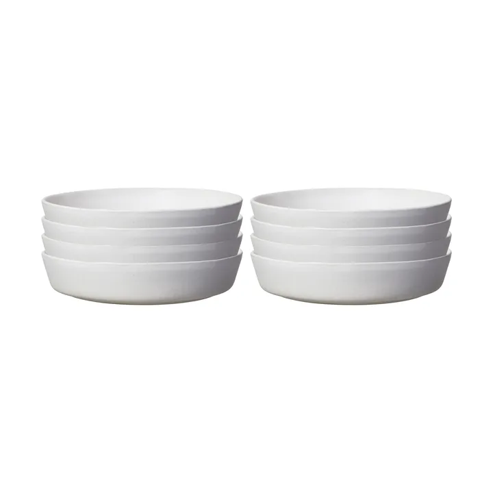 샌즈브로 파스타 플레이트 Ø23 cm 8개 세트 - 오프 화이트 - Scandi Living
